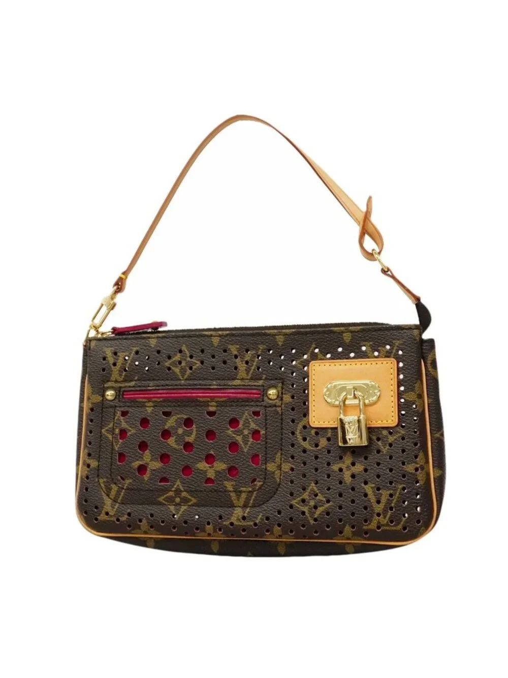 Louis Vuitton Pouch Monogram Perfo Pochette Fuchsia
